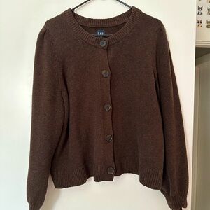 GAP CashSoft Puff Sleeve Cardigan